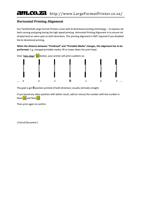 httpwwwLargeFormatPrintercoza Horizontal Printing Alignment (Page 5 / 5) FastCOLOUR EPSON Printhead Alignment Tool User Guide